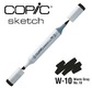 COPIC SKETCH -  358 colours - COPIC SKETCH W10 Warm Gray No.10
