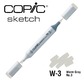 COPIC SKETCH -  358 colours - COPIC SKETCH W3 Warm Gray No.3