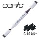 COPIC MARKER  214 couleurs - COPIC MARKER C10 Cool Gray No.10