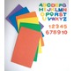 Pack 150 Assorted colours foam self adhesive geometrics shapes